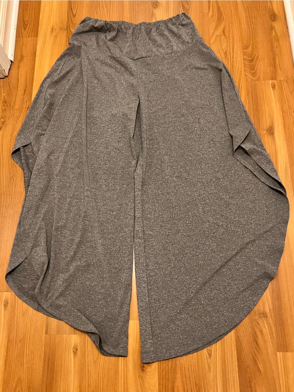LoveUDear Wide Leg Tulip Hem Palazzo Pants in Heather Gray